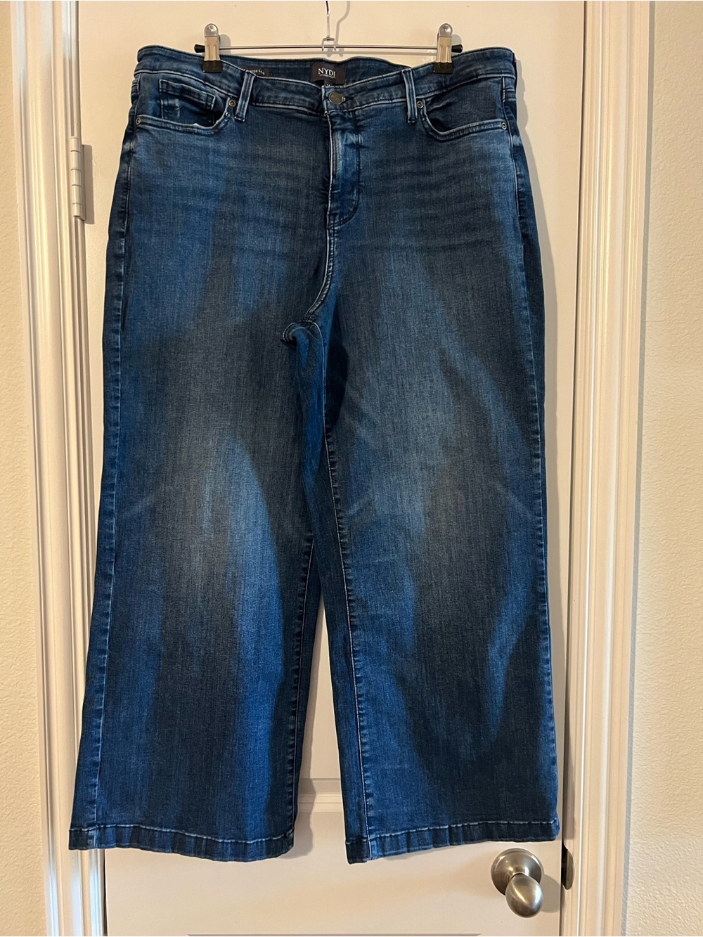 NYDJ Teresa Blue Wide-Leg Jeans